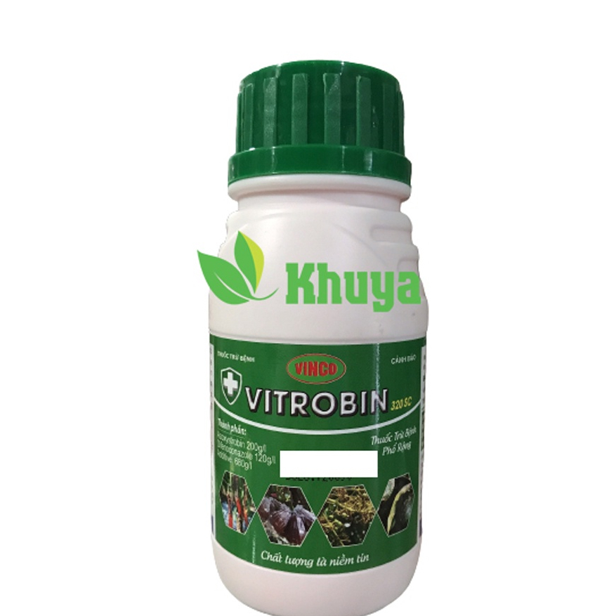 Vitrobin 320SC น้ํายาฆ่าเชื้อรา 200ml ขวด Anthracnose - โรคราน้ําค้าง Downy