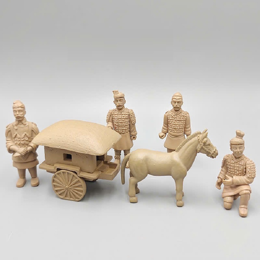 Qin Shi Huang Terracotta ทหารตกแต่งตู้ปลา