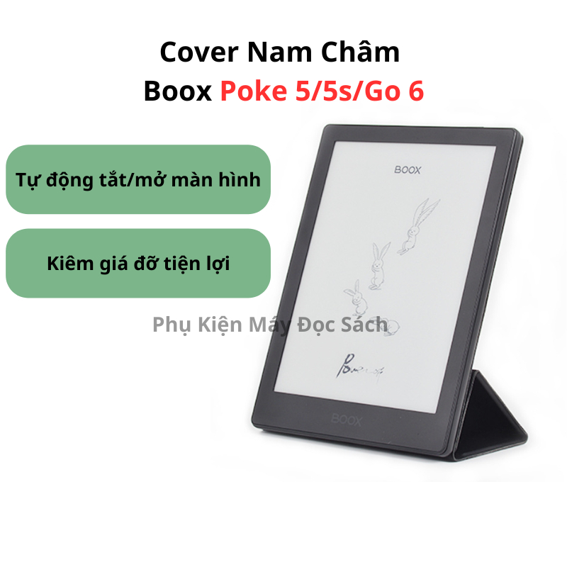 Boox Poke 5/5S/Go 6 Magnetic Leather Cover, Boox Poke 5/Boox Go 6/Boox Poke 5S Case