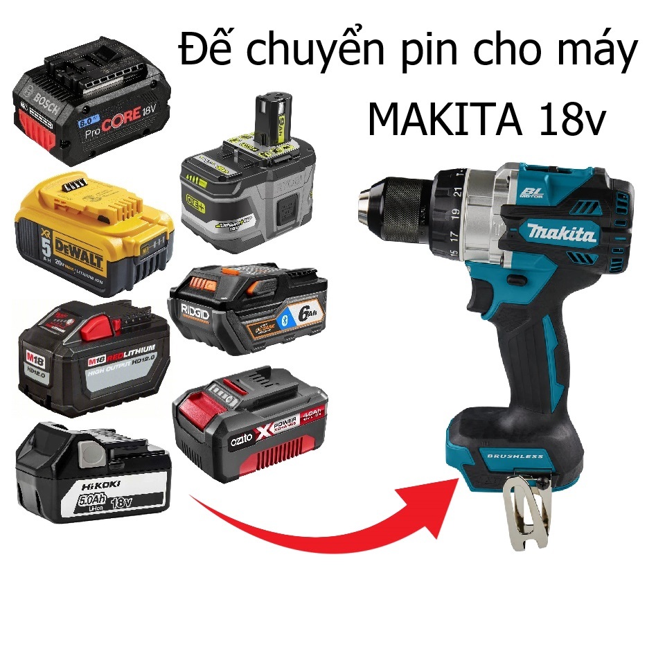 ( MTools ) อะแดปเตอร์แบตเตอรี่สําหรับ MAKITA universal 14 18v (ไม่รวมเครื่องและแบตเตอรี่)