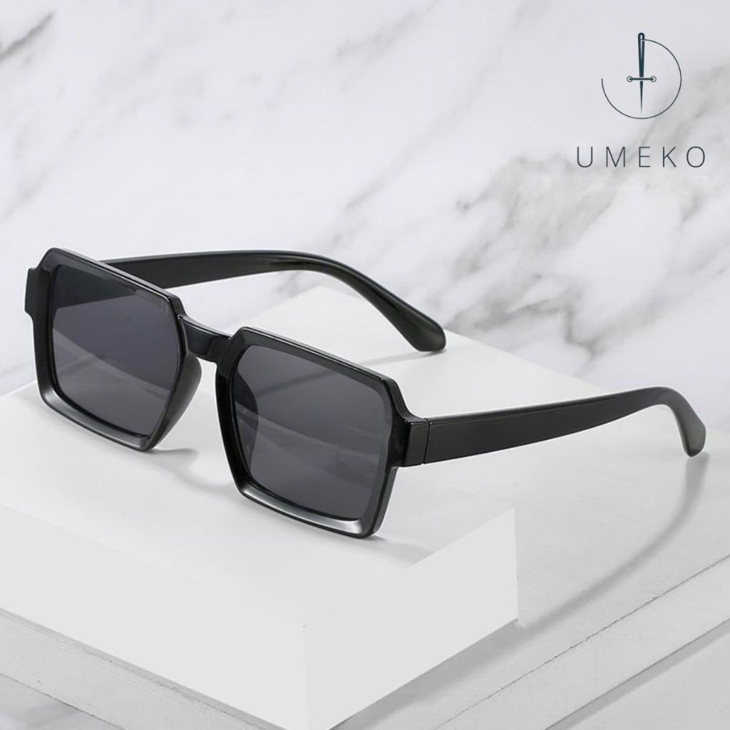UMEKO แว่นกันแดดทรงสี่เหลี่ยม NK41 สําหรับผู้ชายและผู้หญิงที่มีป้องกันรังสียูวีเพื่อปกป้องดวงตา