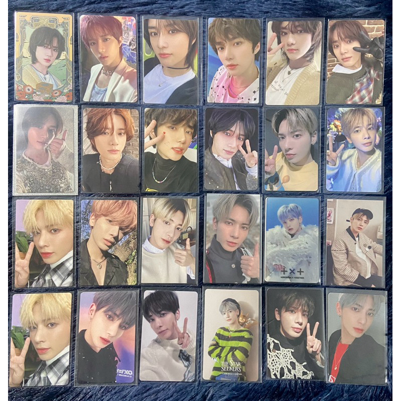 การ์ด Beomgyu Taehyun Txt อย่างเป็นทางการที่ปอกเปลือกจากอัลบั้มเพื่อปอบของ Beomgyu Taehyun Kai Yeonj