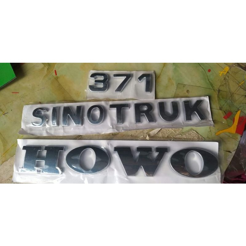 HOWO, SINOTRUCK, 371 CROM-Plated Braille สําหรับ Howo, Braille, แสตมป์ยานพาหนะ