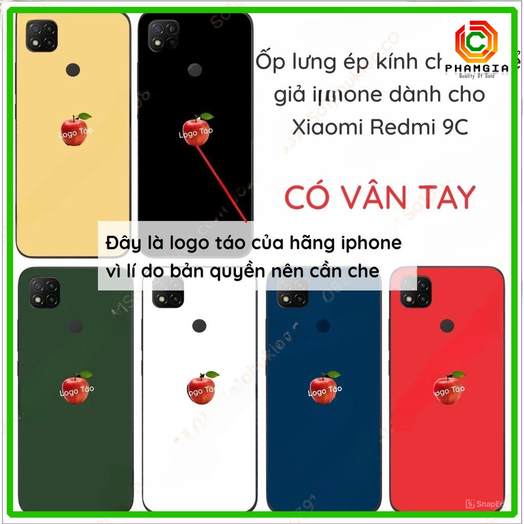 Xiaomi redmi 9C/ 9C NFC/ Poco C3 เคสกระจกปลอมสําหรับ iphone