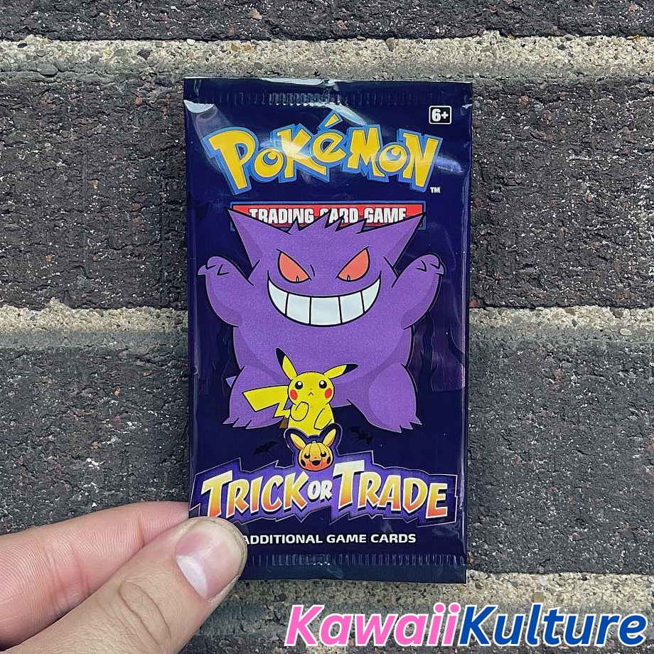 ของแท้ Trick หรือ Trade 2022 BOOster Pack - กระเป๋าการ์ดเดี่ยว Pokemon Halloween TCG