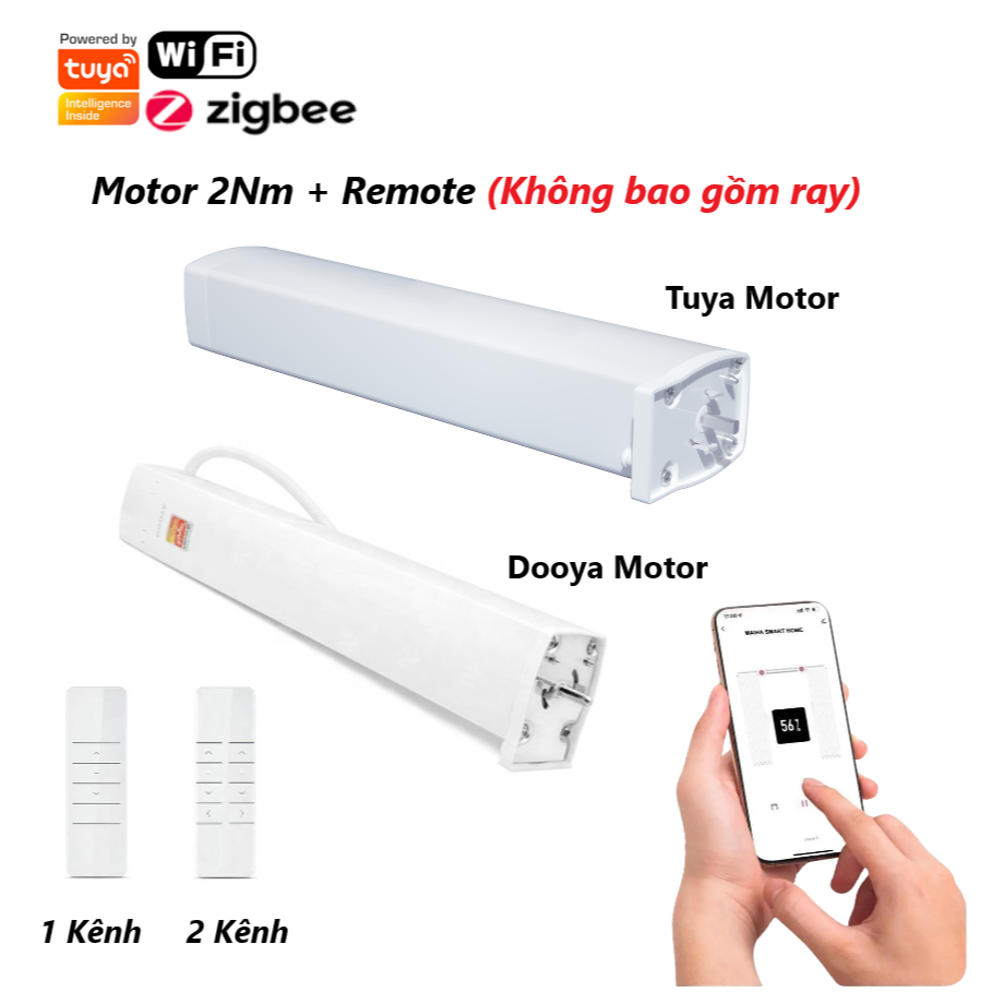 Dooya T11 / T12 / Tuya Wifi / Zigbee มอเตอร์ม่านอัตโนมัติ Tuya Wifi / Zigbee Tuya และ Smartlife
