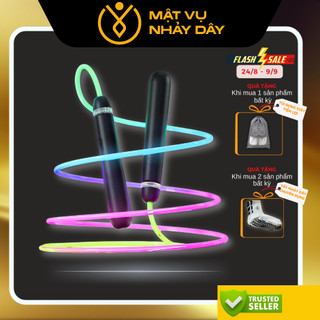 Dây nhảy phát sáng, dây nhảy đèn LED có thể điều chỉnh độ dài, dây nhảy nhiều màu sắc để tập thể dục – Mật Vụ Nhảy Dây