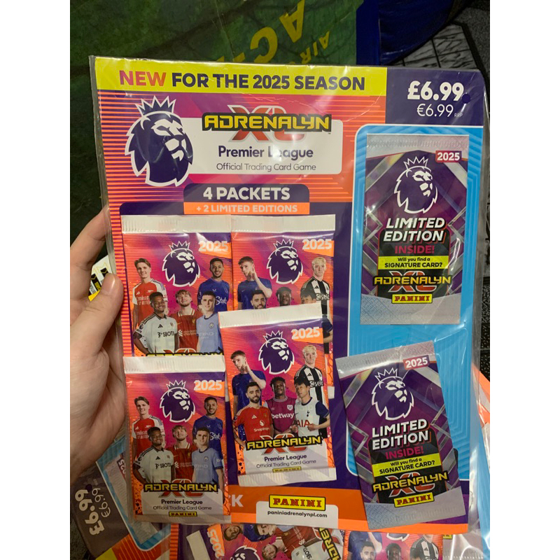 การ์ดผู้เล่น PANINI PREMIER LEAGUE 24/25 แพ็ค 34 ชิ้น