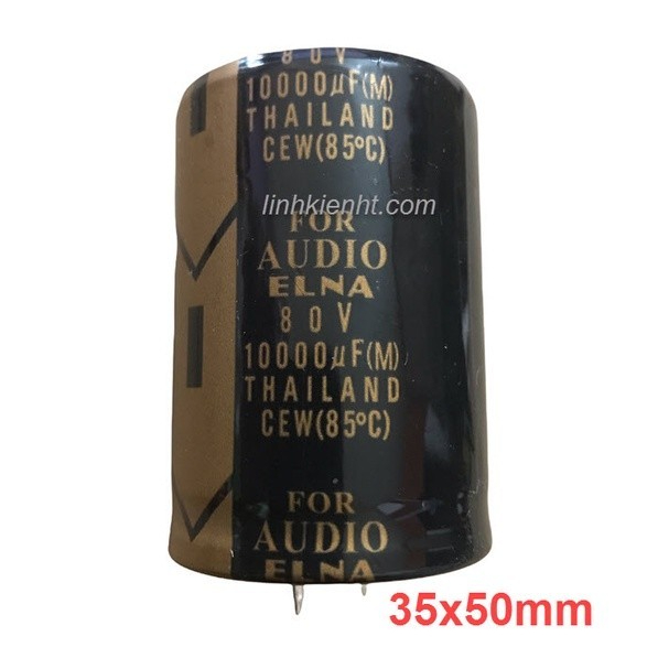 คุณภาพ ELNA 10000uf 80V ตัวเก็บประจุไฟฟ้า 35x50mm