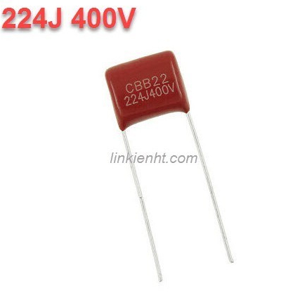 กระเป๋า 10 ใบ RED CAPACITORS 224J 400V 224 400V 0.22UF CBB22