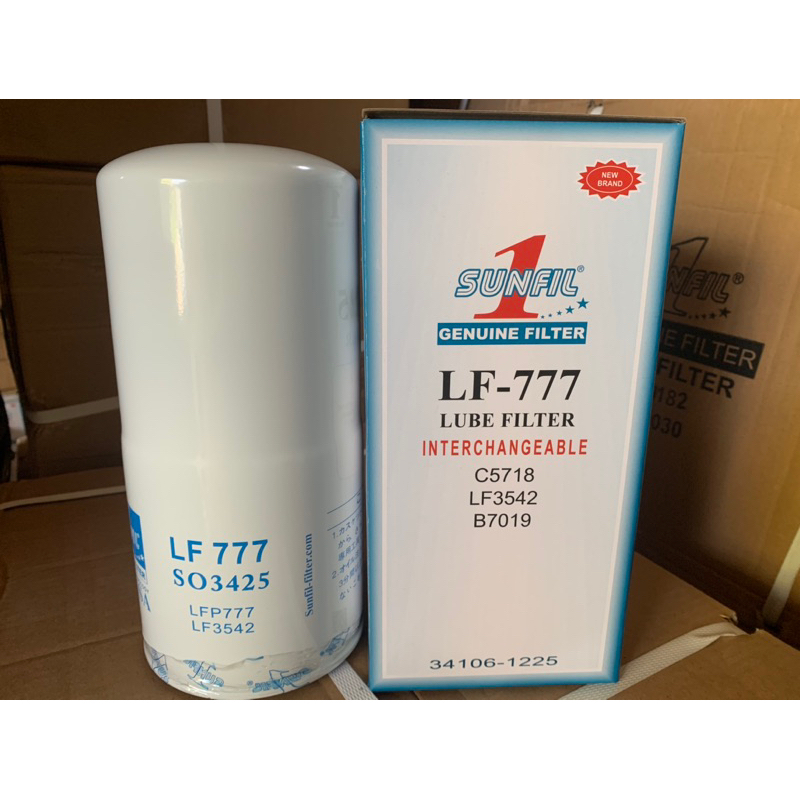 MITSUBISHI กรองน้ํามันเครื่อง LF777_(คุณภาพ) p550777 ใช้สําหรับเครื่องยนต์ดีเซลกําลังสูง เช่น คัมมิน