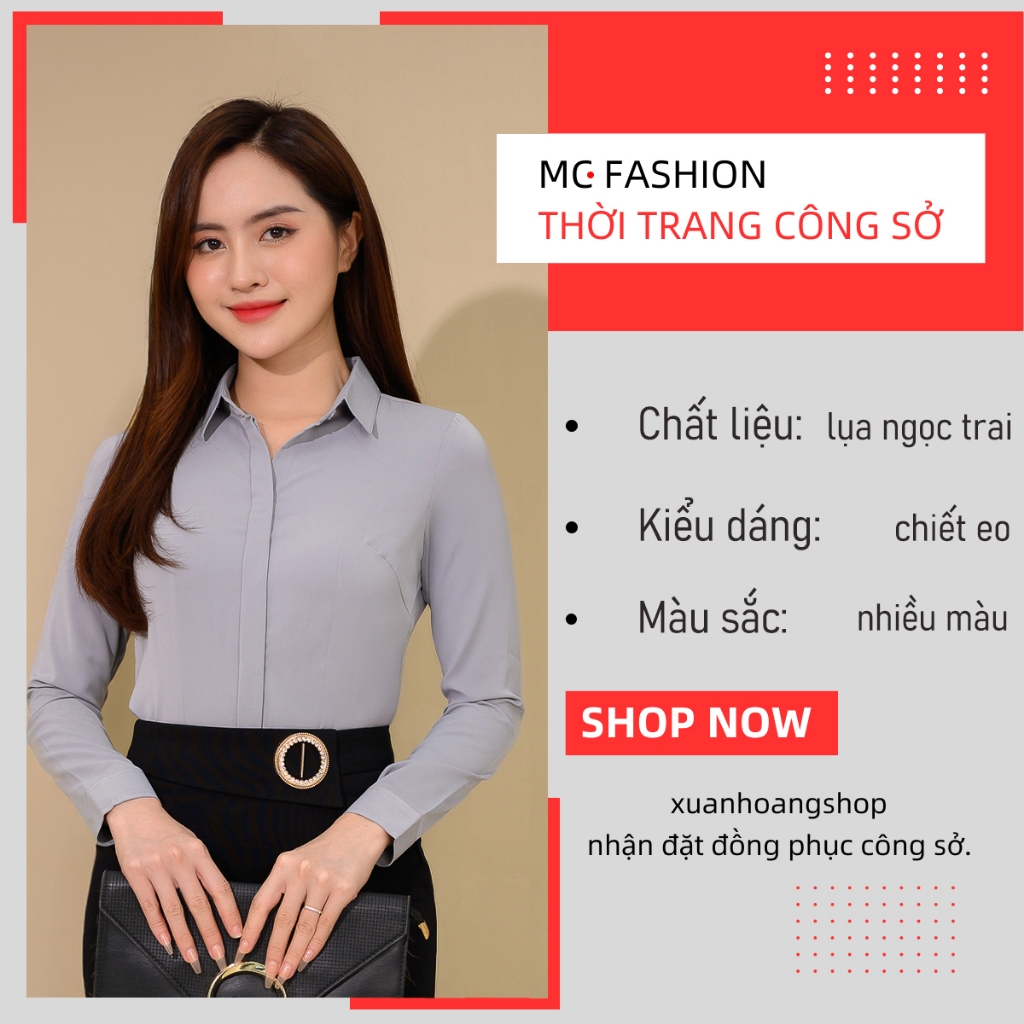 Mc Fashion Vietnam Long Sleeve Office Womens Shirt a686