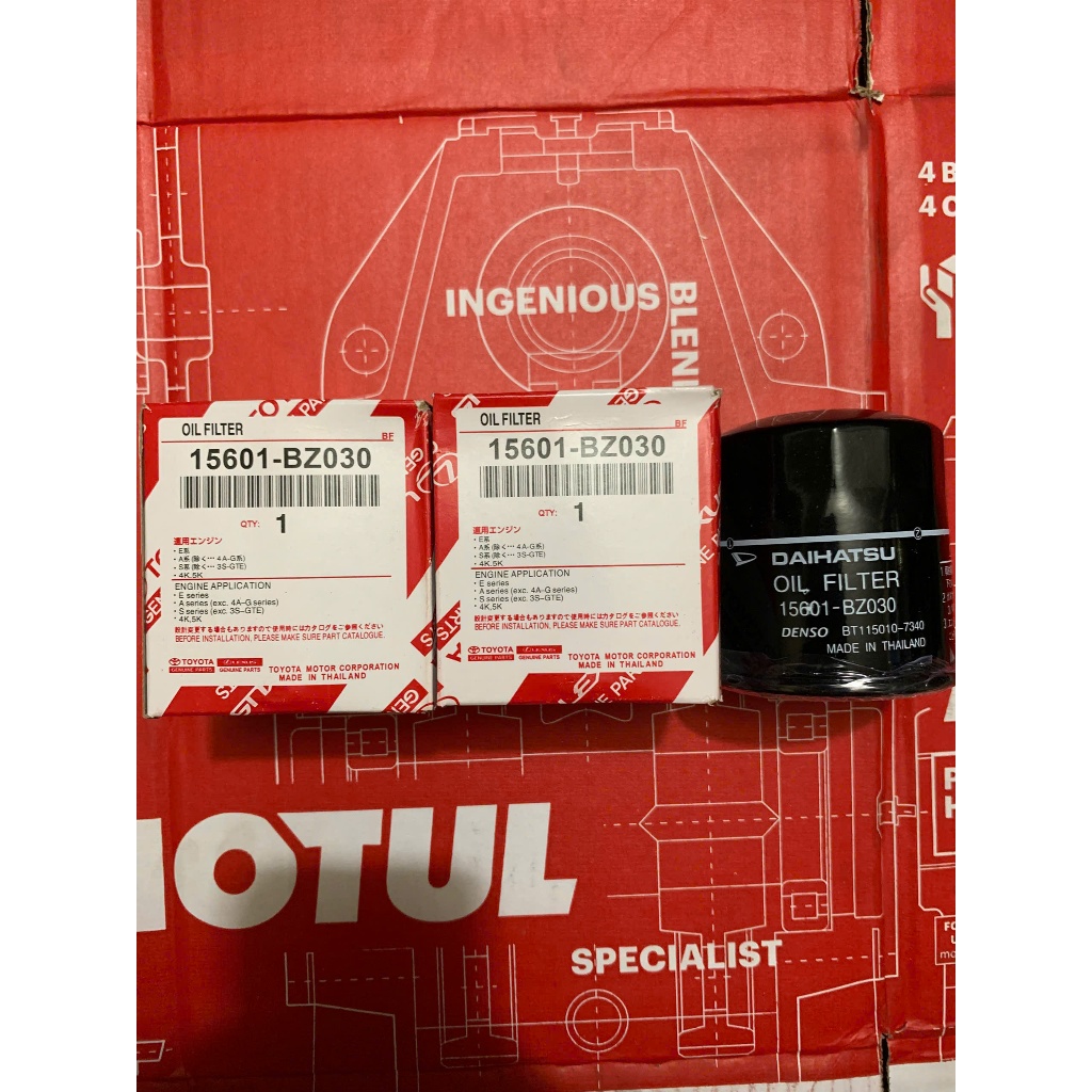 กรองน้ํามันเครื่องรถยนต์ Totota Veloz, Avanza, Rush 2021-2023 (รหัส 15601-BZ030)