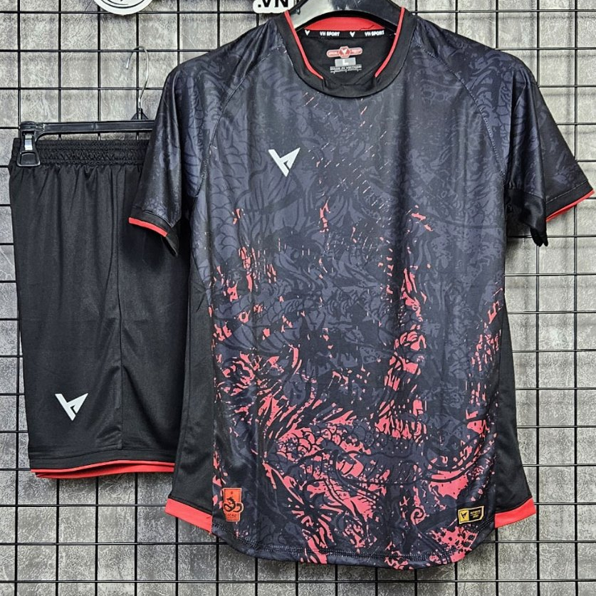 VH Hydra เสื้อฟุตบอลแบบไม่มีโลโก้ – สีดํา - เสื้อฟุตบอลกีฬาสําหรับบุรุษและสตรีคุณภาพสูงใหม่