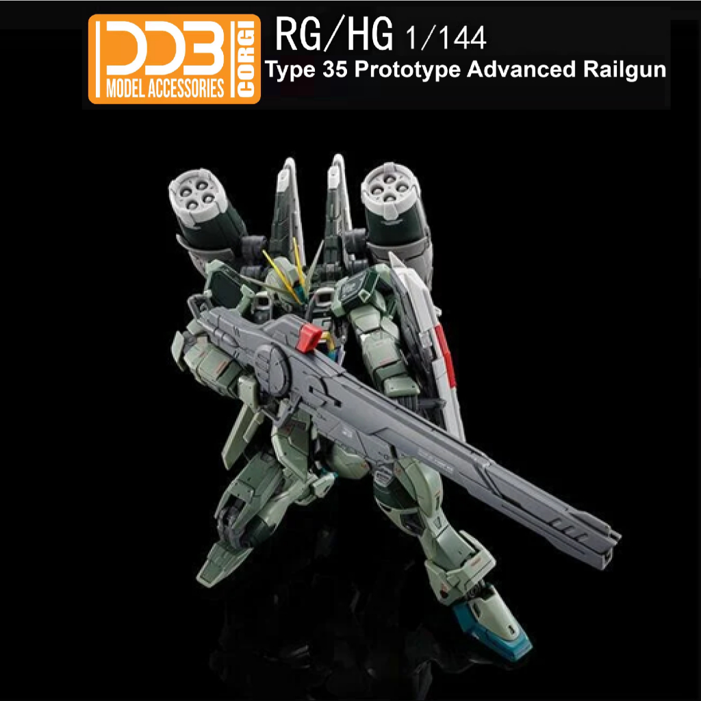 Hg RG 1/144 ต้นแบบ Advanced Railgun อุปกรณ์เสริมสําหรับ Impulse Gundam Spec II Destiny Gundam Gelgog