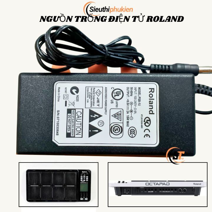 Roland SPD-30 สายไฟกลองอิเล็กทรอนิกส์ - 1 ปี อะแดปเตอร์ Roland PSB-1U 9v