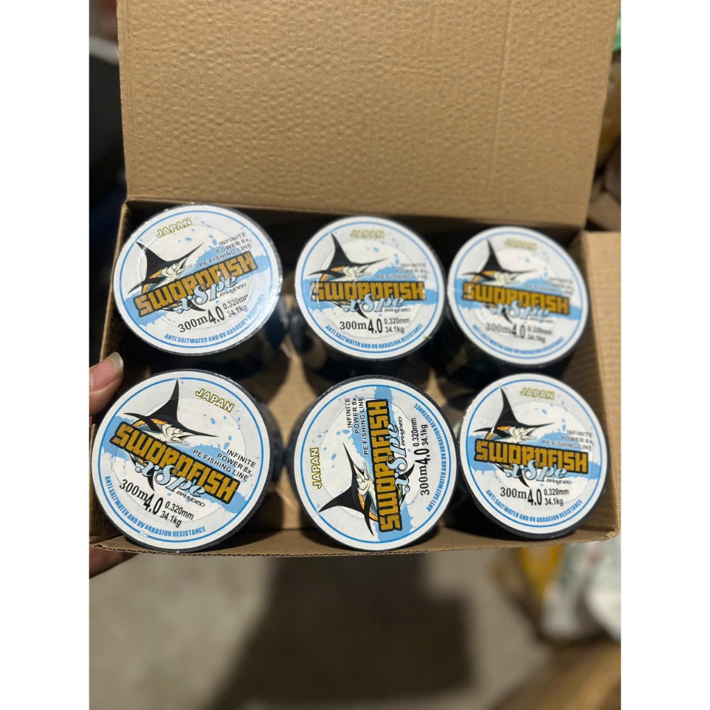 SWORDFISH ร่ม PE X8 SWORDFISH JAPAN 7 สี 300m