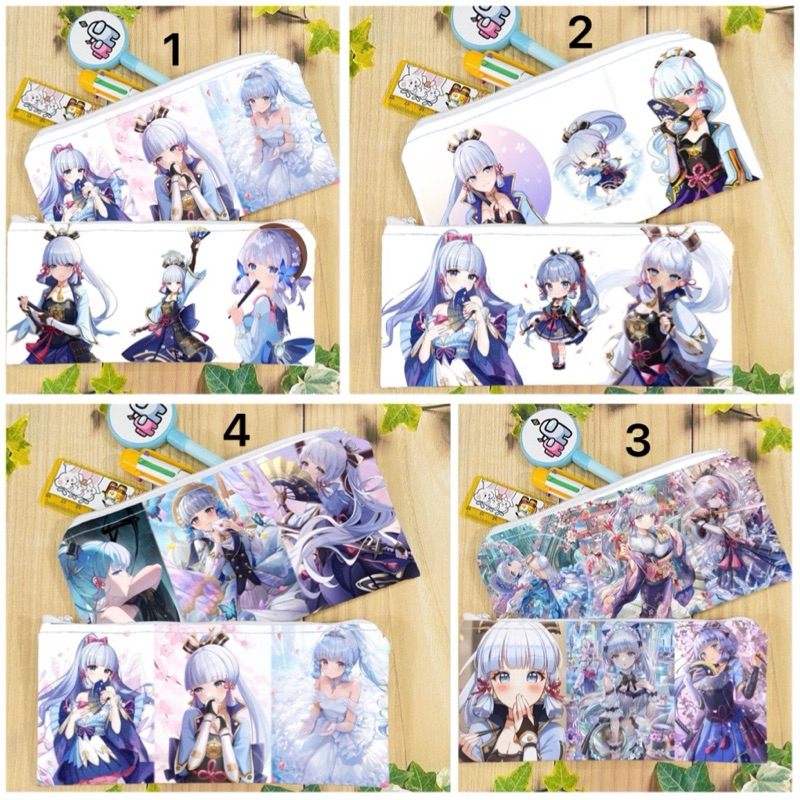 กล่องดินสอ Kamiato Ayaka Genshin impact / กล่องปากกา Kamisato Ayaka / กระเป๋าสตางค์ปากกา Kamisato ay