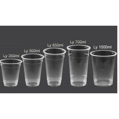 ขายส่ง 1000 ถ้วย 500 ถ้วย 300 ราคาถูก THIN ถ้วยพลาสติก PP พลาสติกไม่มีฝาปิด 300ml 360ml 500ml 600ml 