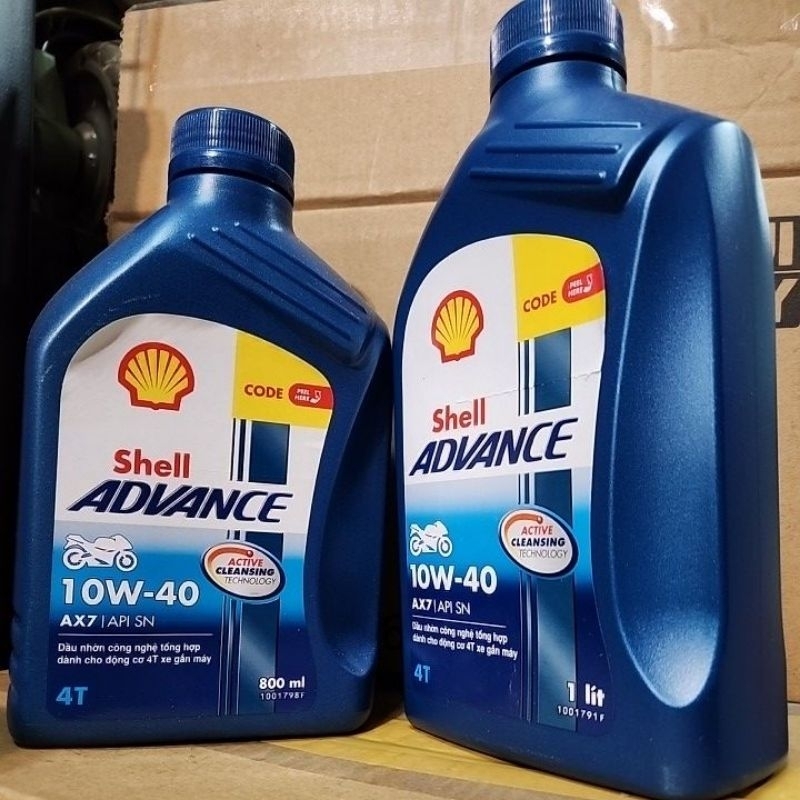 น้ํามันเครื่องรถจักรยานยนต์ Shell AX7 10W40, น้ํามัน Shell AX7 10W40 สําหรับรถเกียร์ความจุสูง