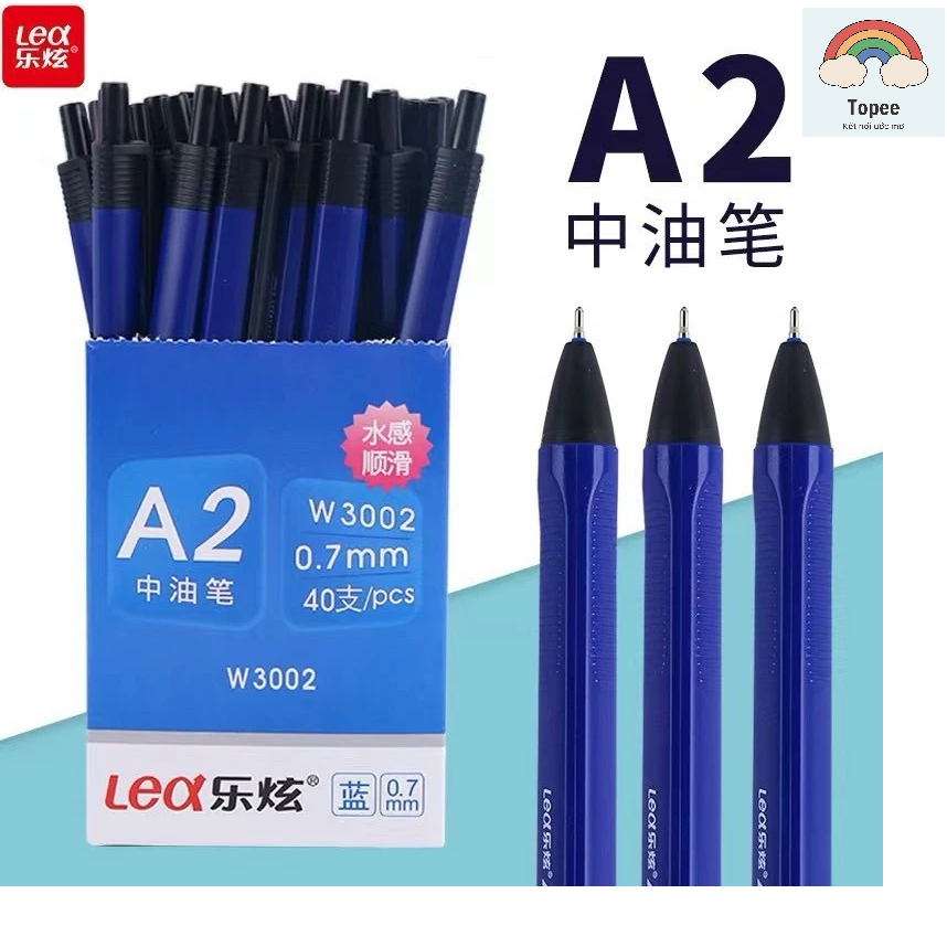 [A2/ KING TR3/ 6120] BOX OF 40 ปากกาลูกลื่น / ปากกาลูกลื่น LEX A2 W3002/ KING TR3 Nib 0.7mm BLUE INK