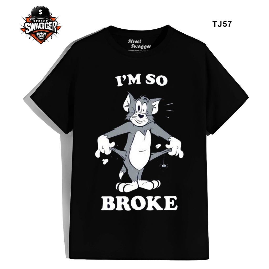 Street Swagger Brand Collection เสื้อยืด Tom & Jerry เสื้อยืดการ์ตูนสนุก TJ53 TJ57