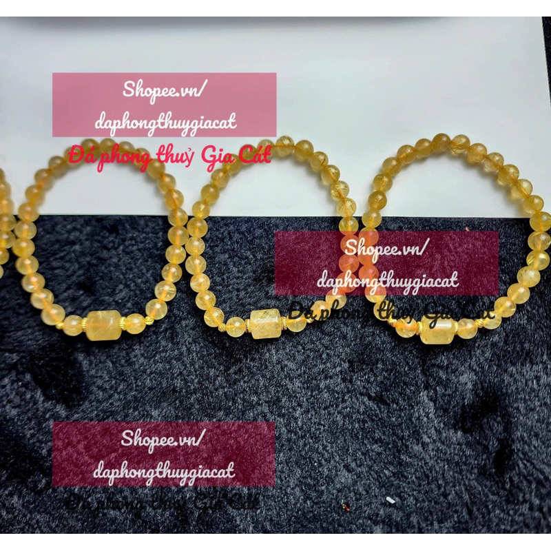 Da T.Anh Toc Vang bracelet 5A ขนาด 6 ถ้วย ผสม lu super vip สินค้าได้รับการรับรอง