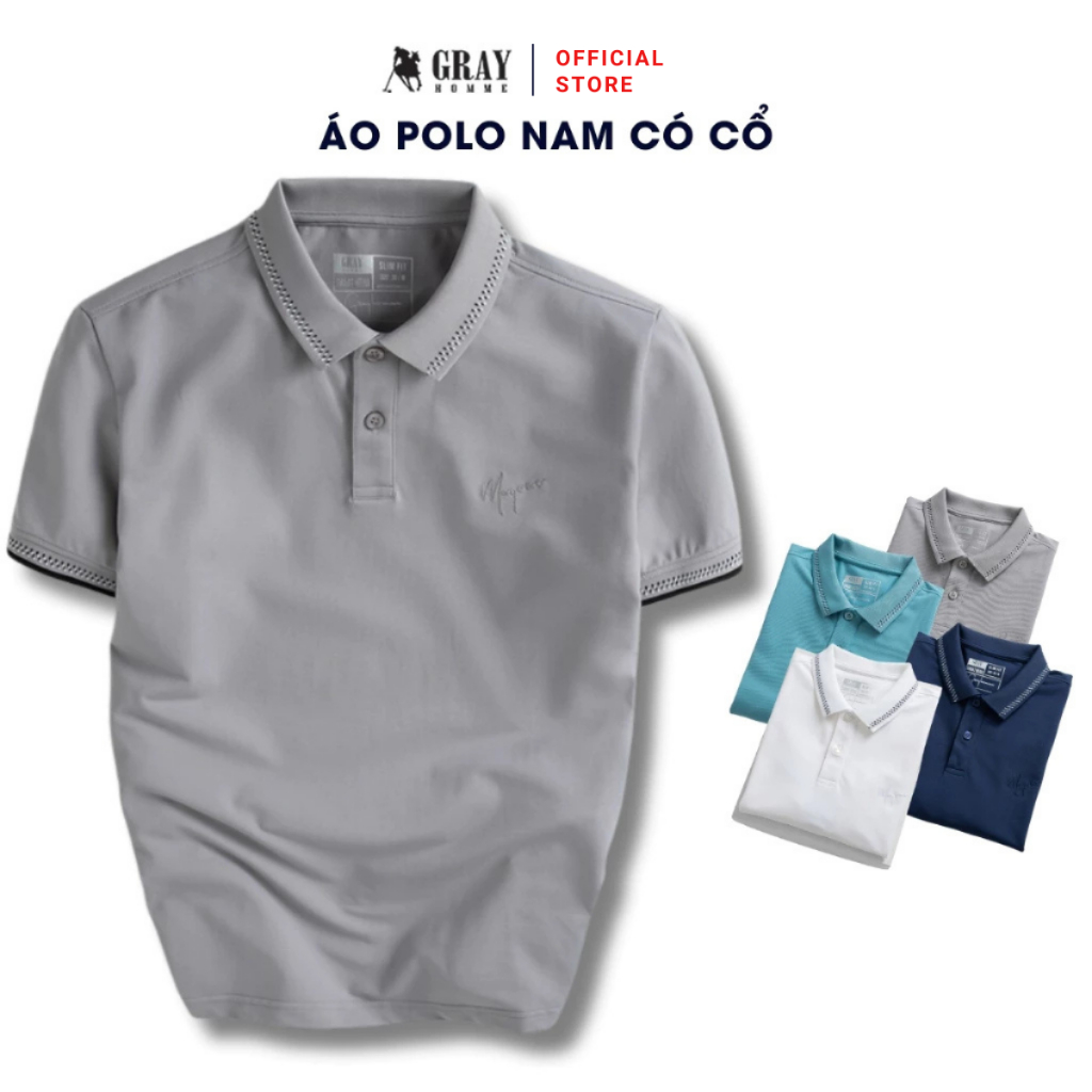 เสื้อโปโลผู้ชายคอปกธรรมดา Youthful Basic, GRAYHOMME Dynamic Mens T-shirt Cool ดูดซับเหงื่อ (TPM311)