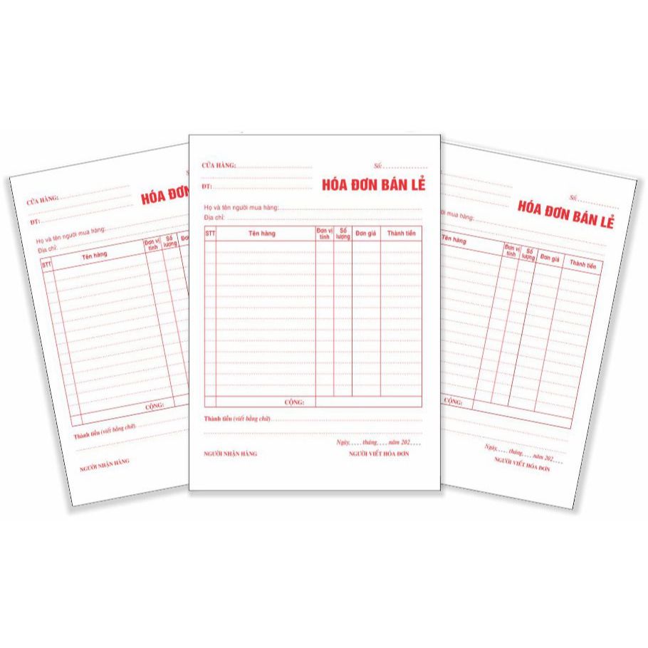 พร้อม SOLD A5 INVOICE (สําหรับ CUSTOMERS ใน LITTLE QUANTITIES)