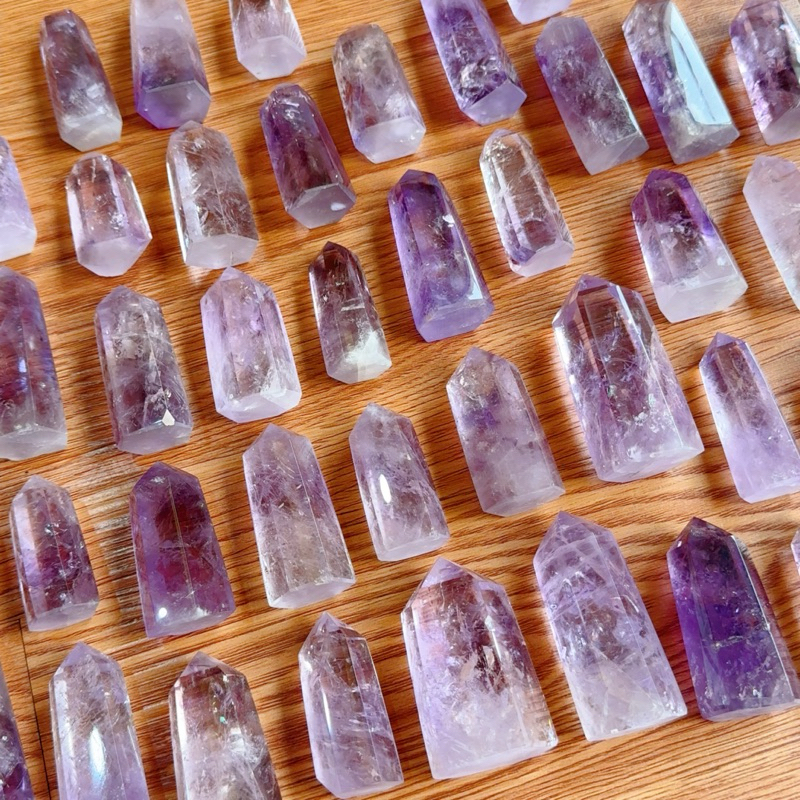 เสา AMETHYST เสาหิน LAVENDER AMETHYST ช่วยให้นอนหลับได้ดีและรักษาจิตใจ
