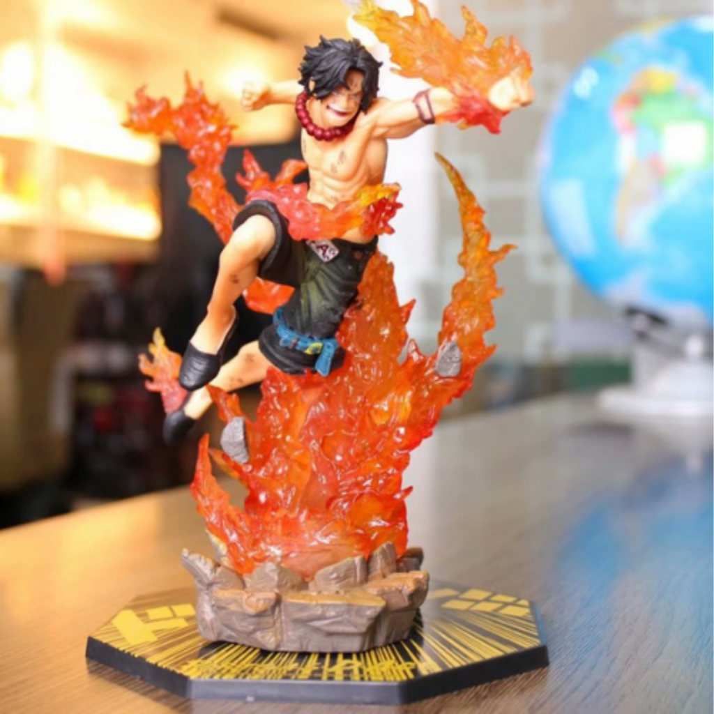 One Piece ACE รุ่น fzero super version สูง 18cm หายาก รายละเอียดคมชัด โมเดลตัวละคร One Piece
