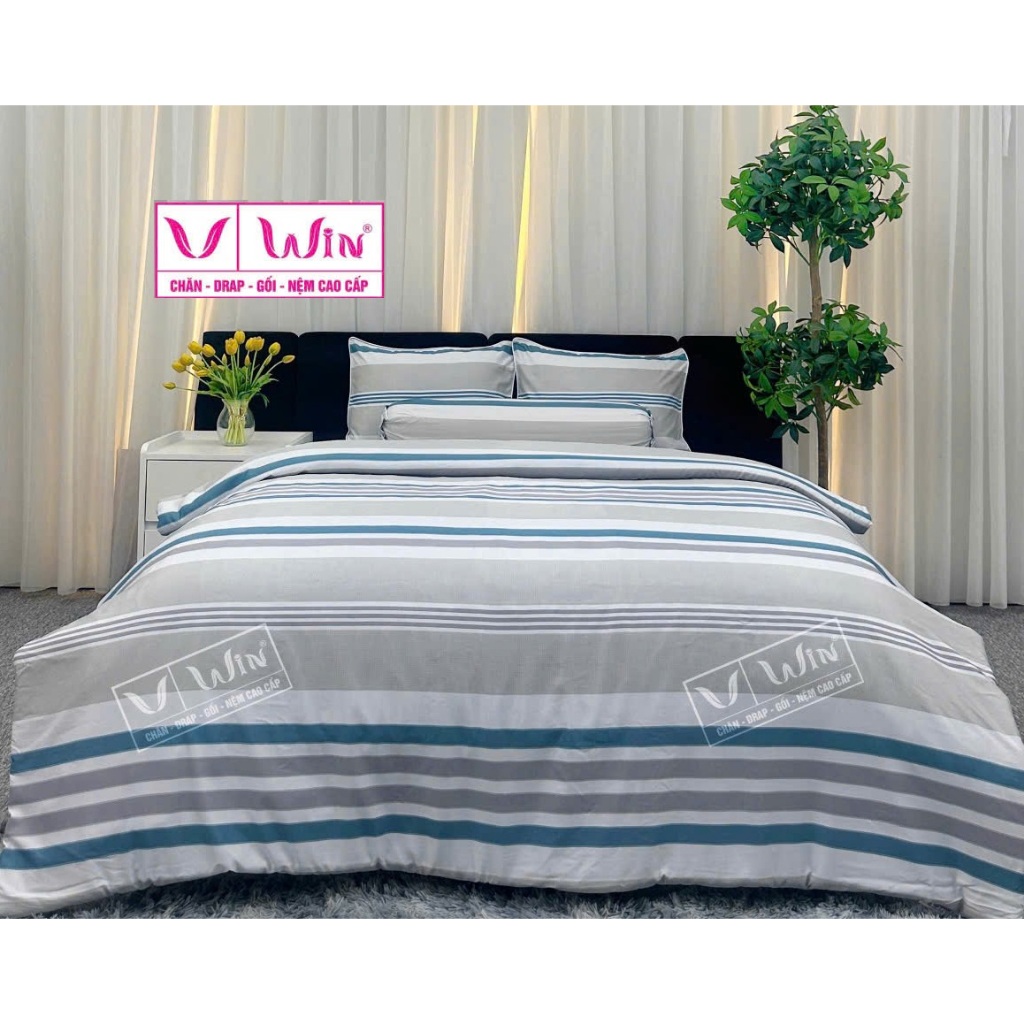 (THANG LOI ของแท้) - ชุดเครื่องนอน Super Win Striped Premium TENCEL D39