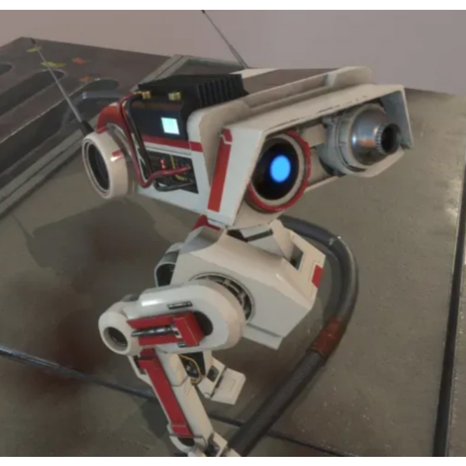 โมเดลพลาสติกประกอบเอง BD-1Droid- Star Wars-DIY ชุดวัสดุประกอบของเล่นระบายสีโมเดล