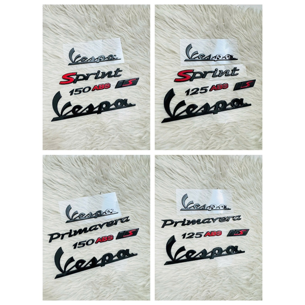 Vespa sprint vespa primavera 125 150 abs ลายนูน รูปลอก สีดํา พลาสติกแข็งคุณภาพสูง กาวซุปเปอร์แข็งแกร่ง