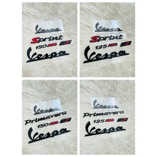 Vespa sprint vespa primavera 125 150 abs ลายนูน รูปลอก สีดํา…