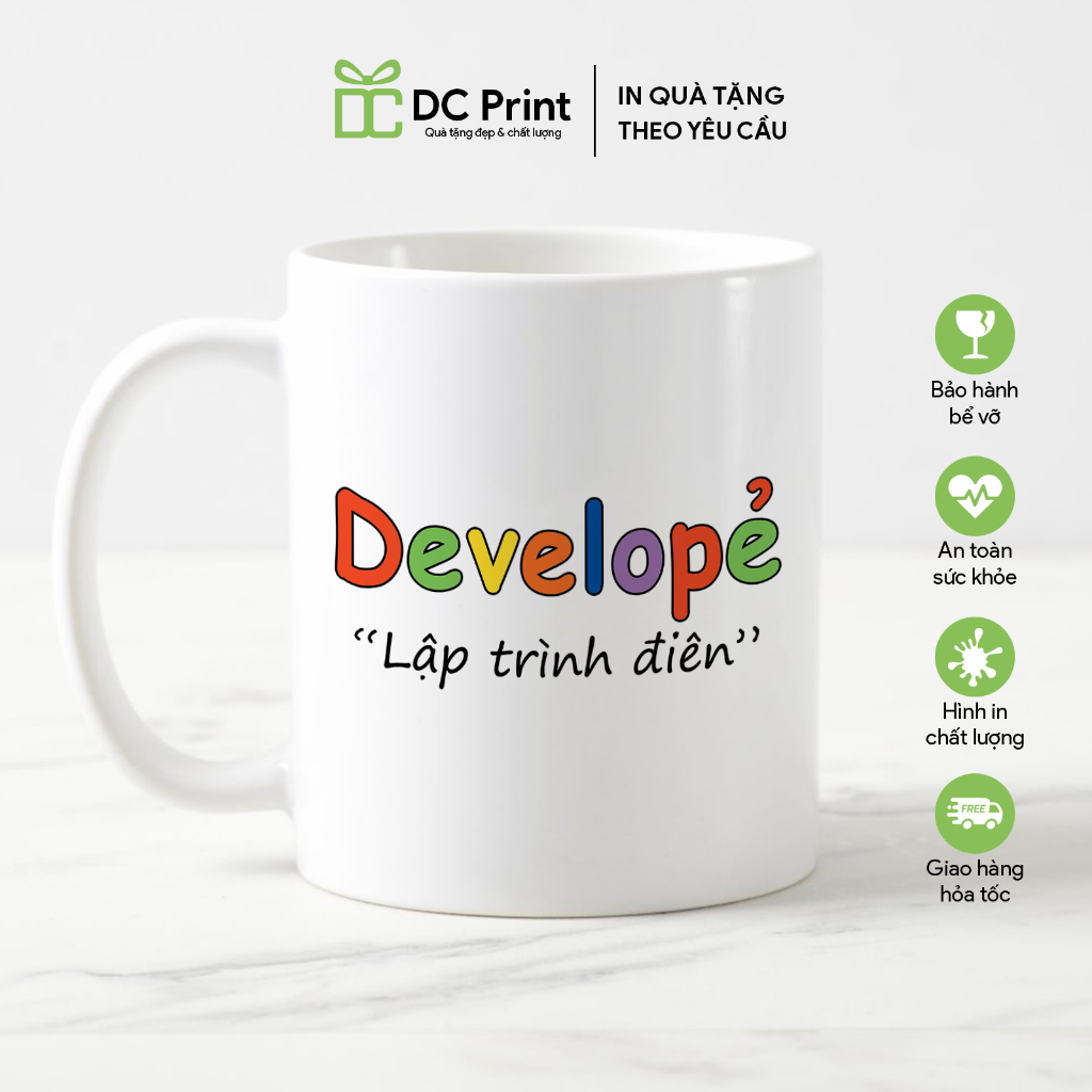 Ceramic Cup Developer Programmer Ceramic Cup, IT, Coder Gift