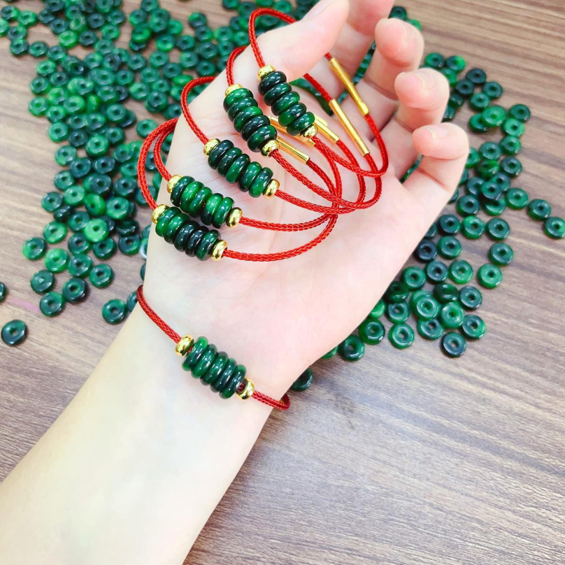 กําไลข้อมือฮวงจุ้ยหินอ่อน บน0115