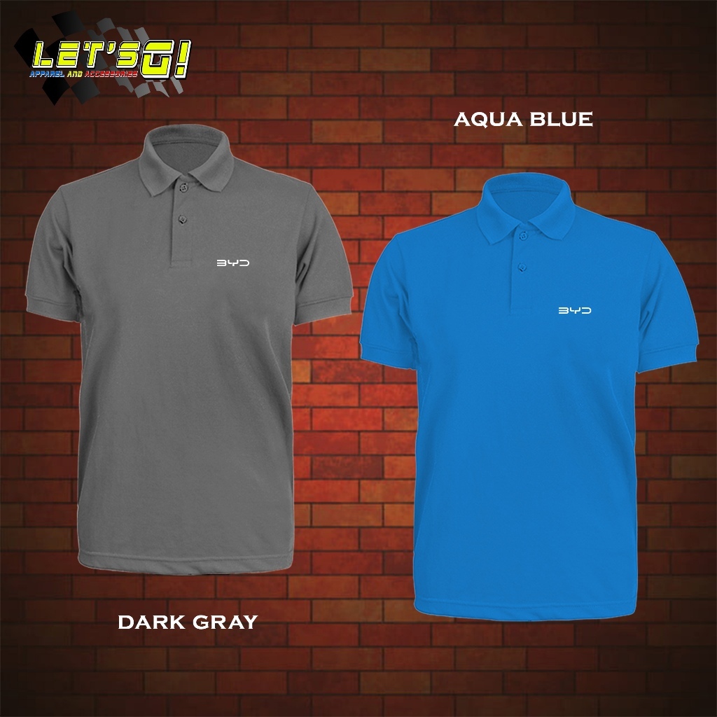เสื้อยูนิฟอร์ม, เสื้อยืดโปโล BYD, UNISEX HIGH QUALITY COTTON POLO T-SHIRTS