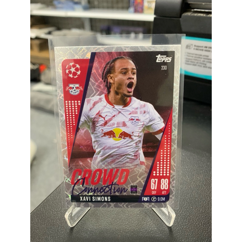 การ์ดฟุตบอล H279 Xavi Simons Rb Leipzig Crowd Connection Topps Match Attax Extra