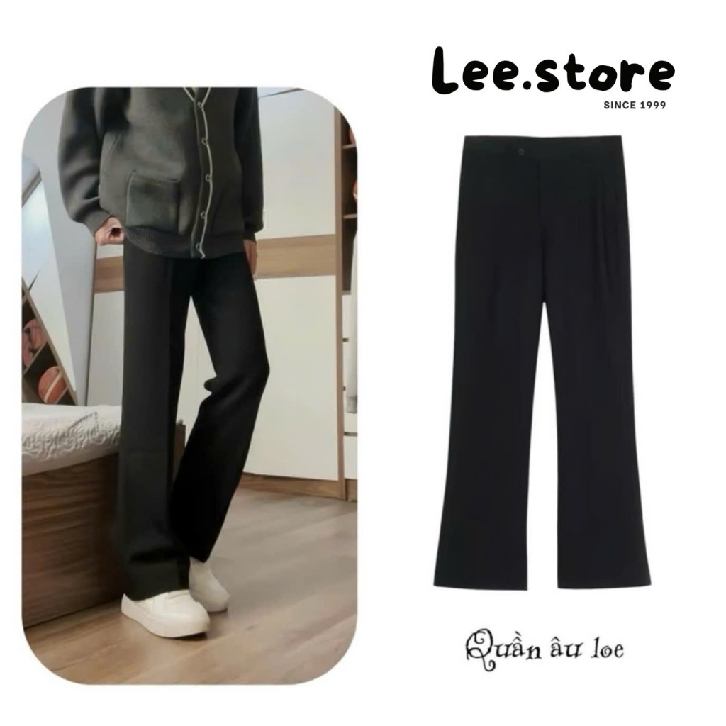 Lee.store กางเกงผ้าขาบานสไตล์เกาหลีกางเกงผู้ชายทรงปกปิด