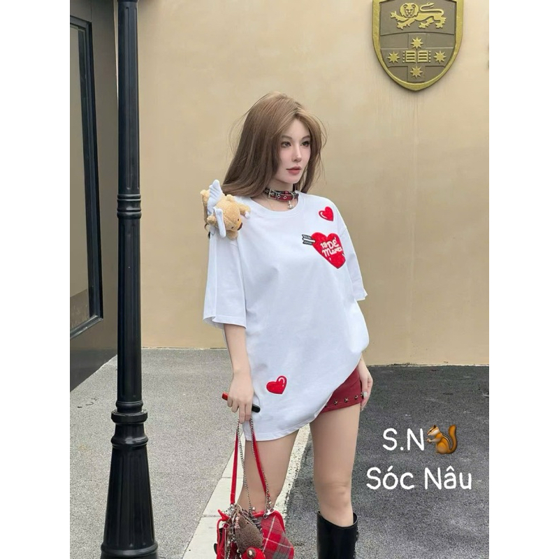 เสื้อยืด 13DE MARZO RED HEART BEAR