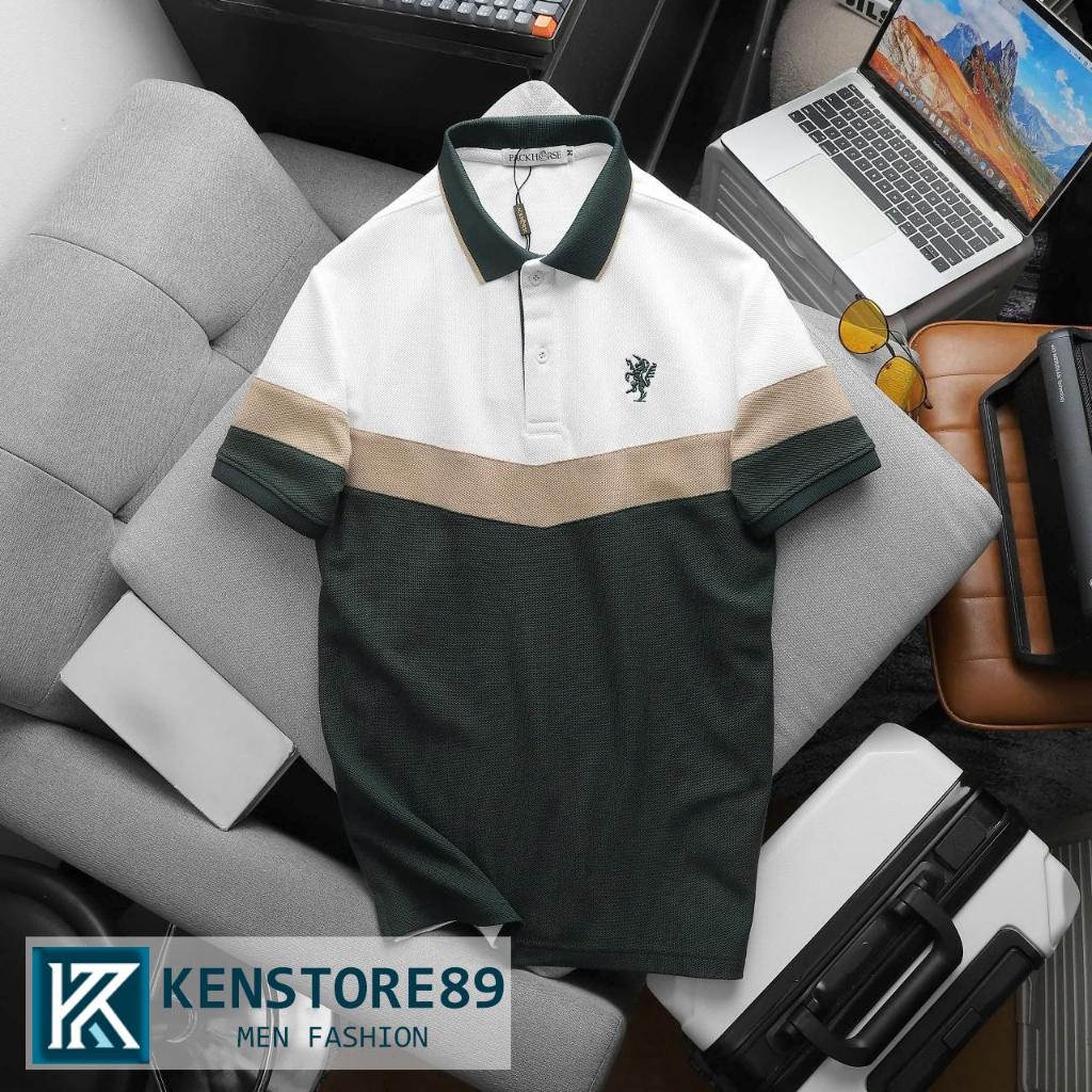 เสื้อยืดโปโลผู้ชายคอปกยูนิคอร์น Youthful Regular Cotton คุณภาพสูง Bigsize KENSTORE89 ATP263