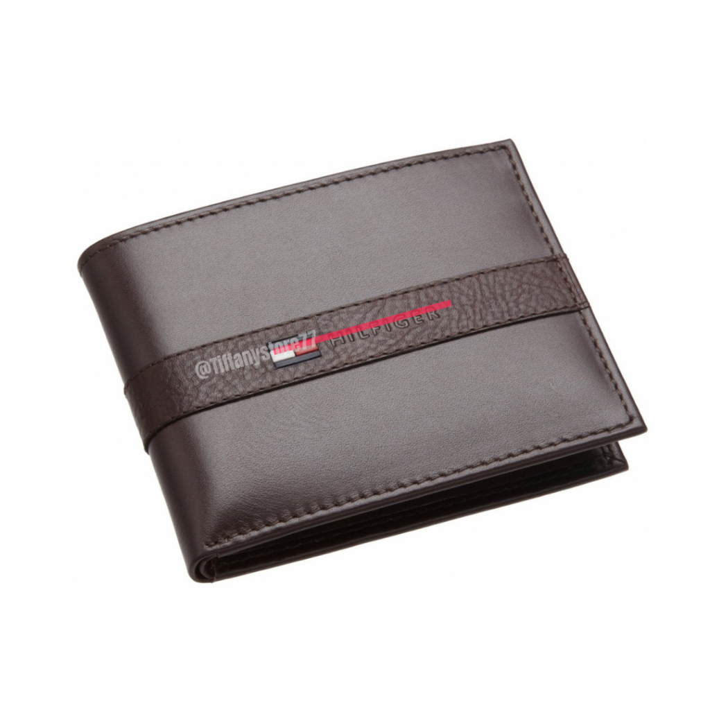 T0mmy Hilfiger Mens Cambridge Passcase 5673 กระเป๋าสตางค์ผู้ชาย - ของแท้ USA - Made In India
