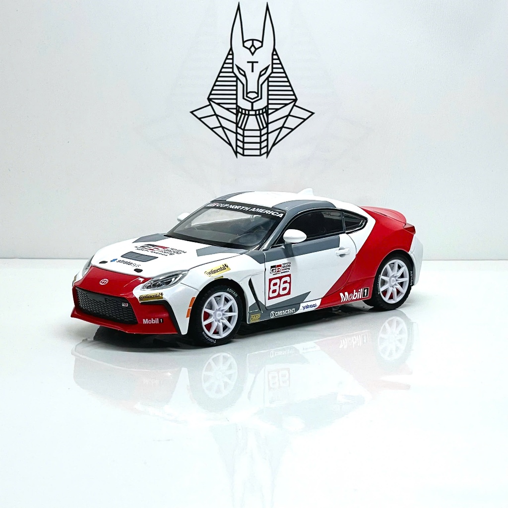 1/24 โมเดลรถเหล็ก TOYOTA GR86 Supercar ใช้สําหรับตั้งโชว์โต๊ะทํางาน