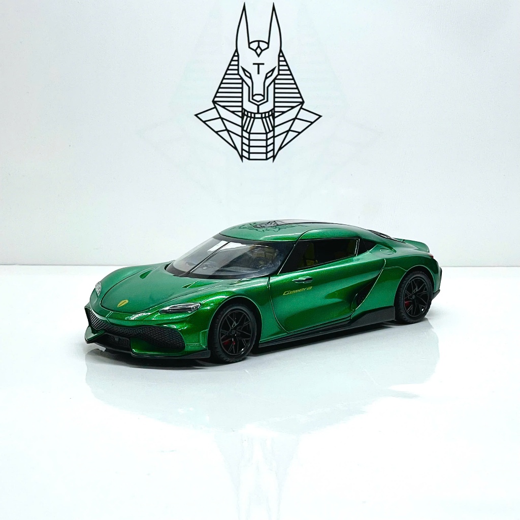1/24 โมเดลรถเหล็ก KOENIXGSEGG GEMERA Supercar ใช้สําหรับโต๊ะแสดง