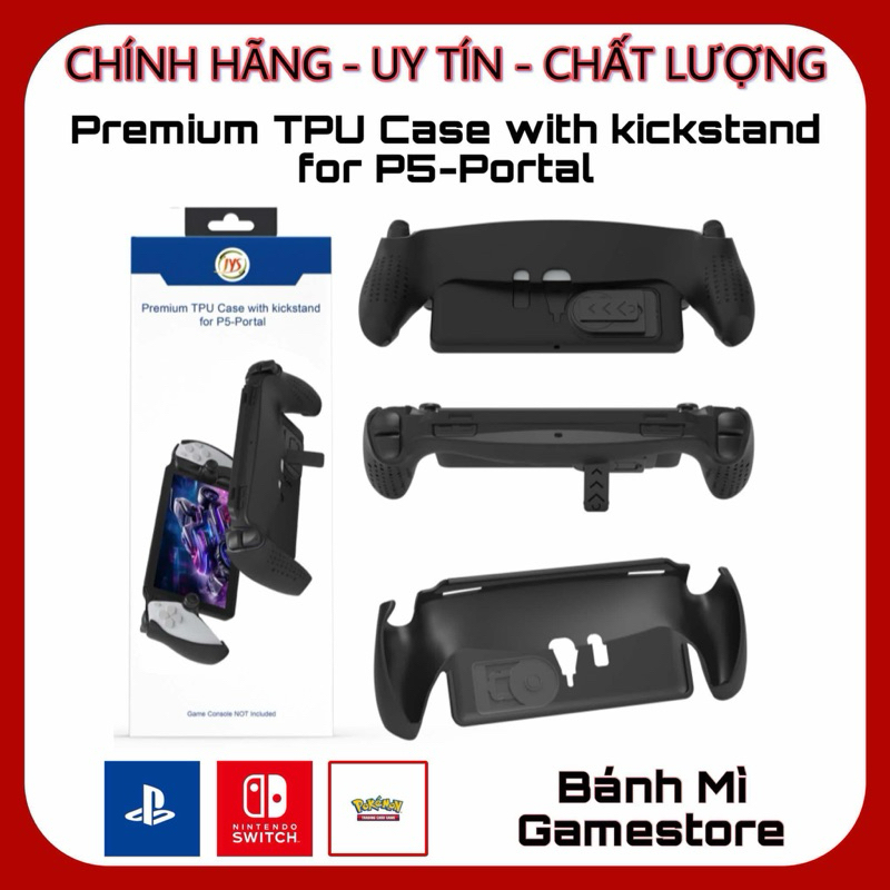 เคส TPU ยืดหยุ่นคุณภาพสูงสําหรับ Playstation Portal พร้อมขาตั้ง