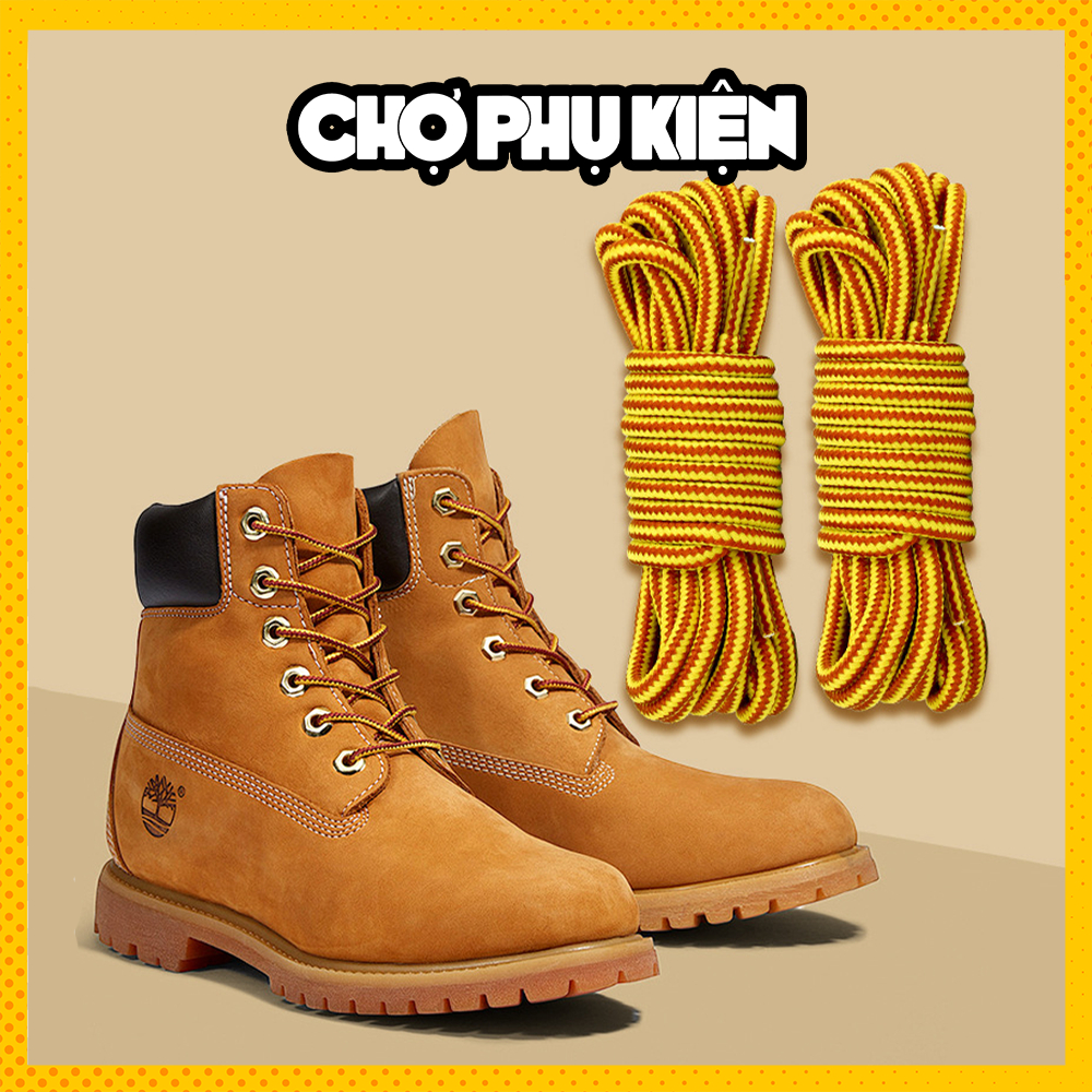 TIMBERLAND เชือกผูกรองเท้าทรงกลมโพลีเอสเตอร์สองสีสําหรับ รองเท้าบูท ดร. มาร์เทนส์ ทิมเบอร์แลนด์... (1 คู่)