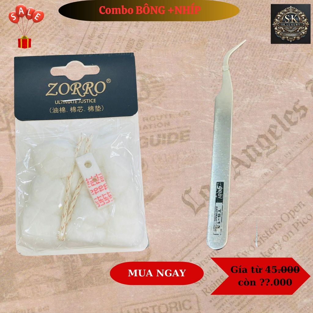 สําลี zippo ของแท้ + ที่เก็บอุปกรณ์เสริม zippo