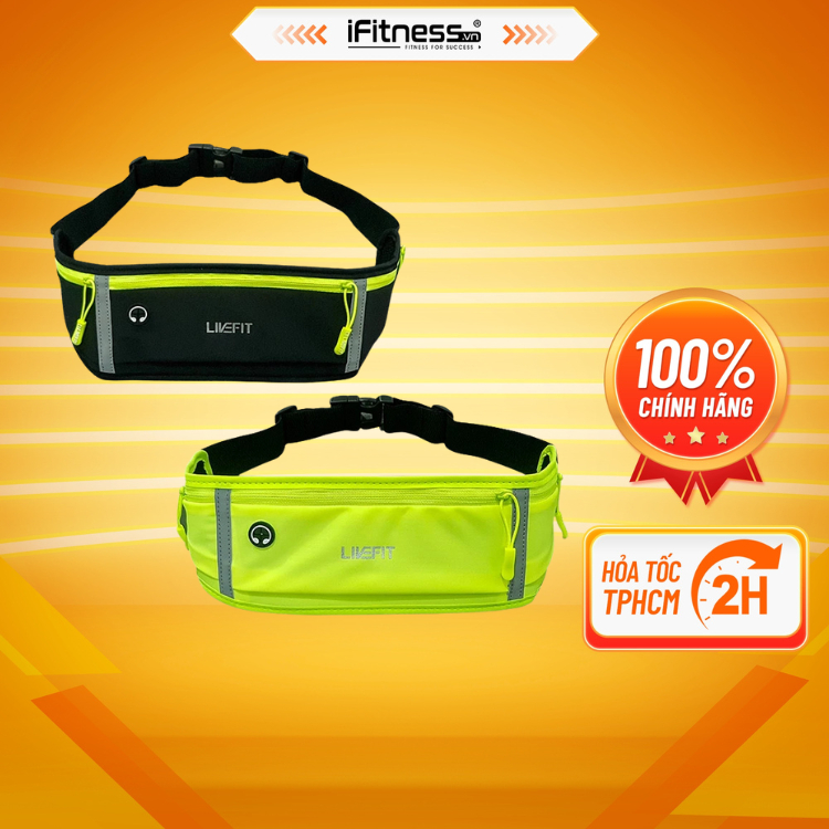 กระเป๋าคาดเอววิ่ง premium LiveFit Running Belt - Running Belt - WB09