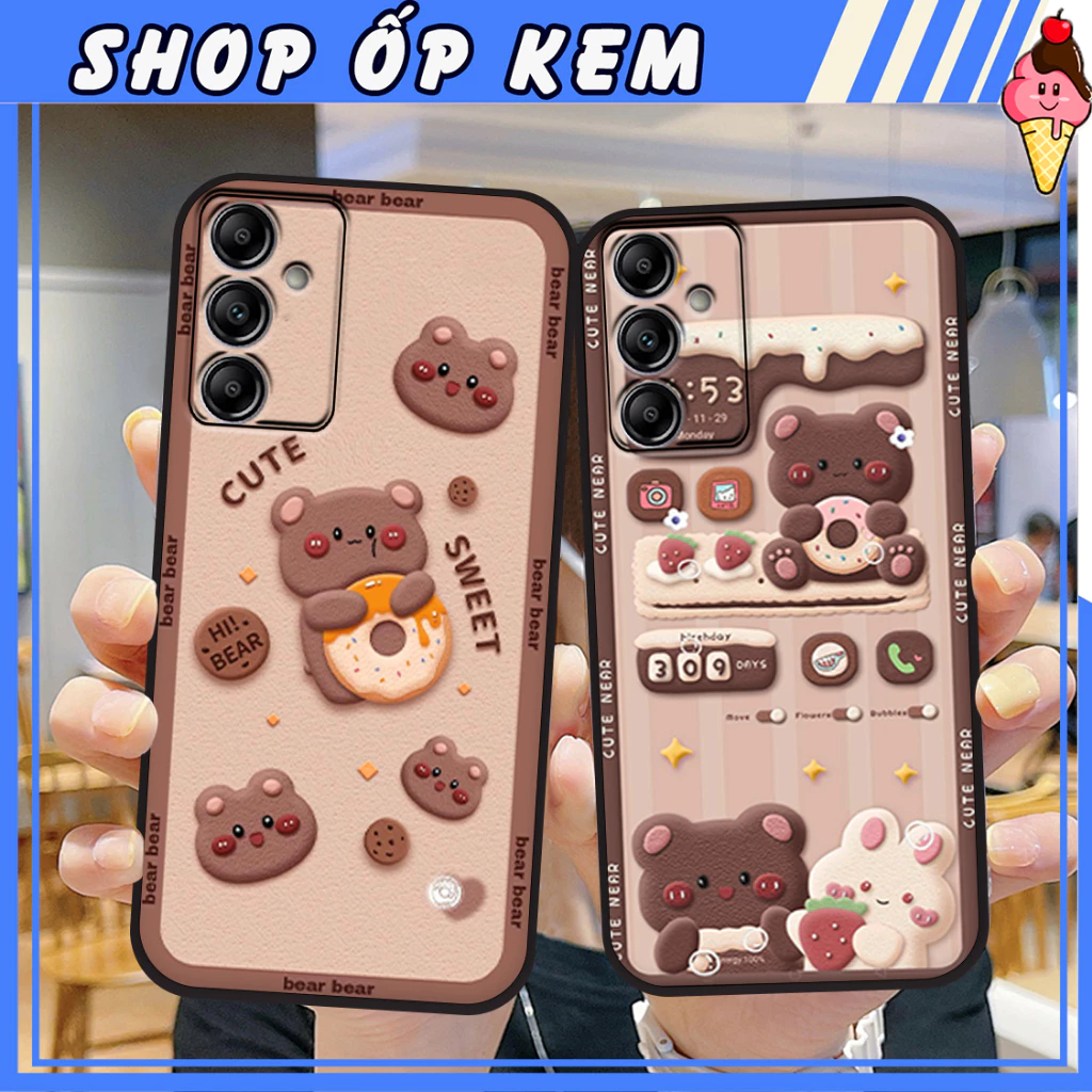 เคส Samsung S25, S25 PLUS, S25 EDGE, S25 ULTRA พิมพ์ลายหมีน่ารัก